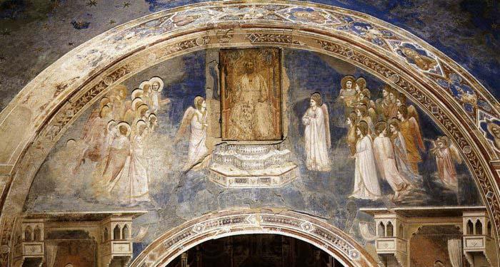 GIOTTO di Bondone No. 13 God Sends Gabriel to the Virgin Spain oil painting art